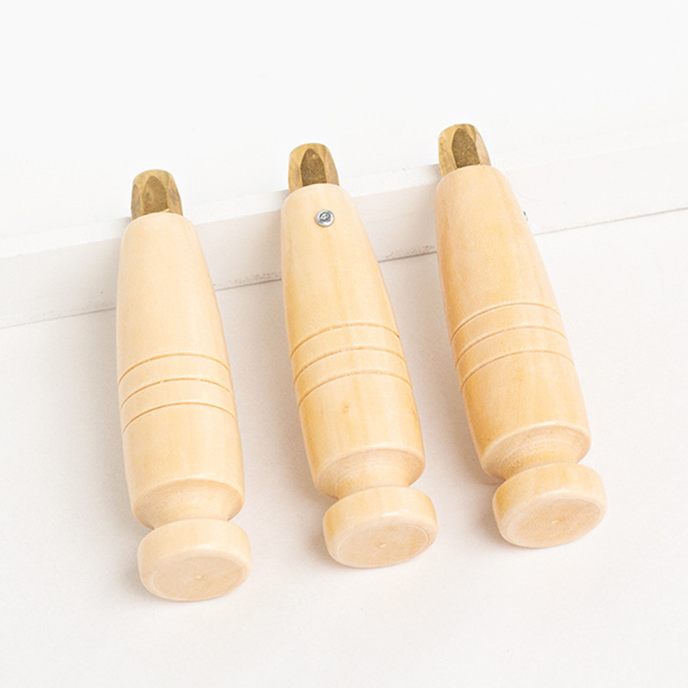 Leatherwork Repairs - Premium Solid Wood Awl Handle for
