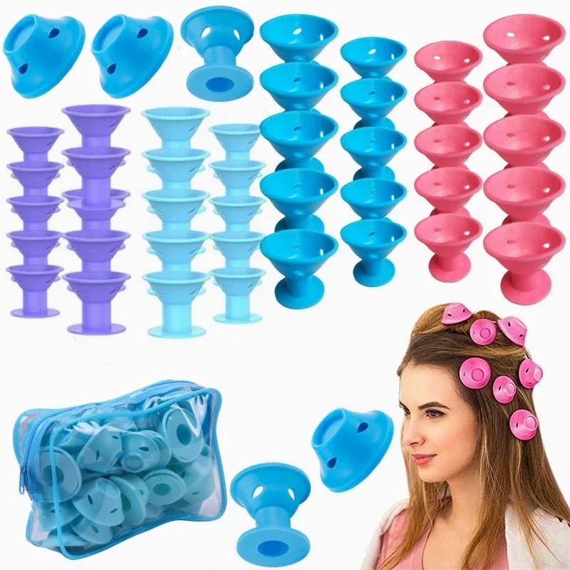 Leatherwork Roller - 10 20pcs Soft Rubber Hair Curlers