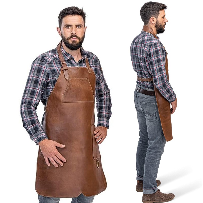 Leatherwork Repairs - PU Hanging Neck Leather Apron Oil