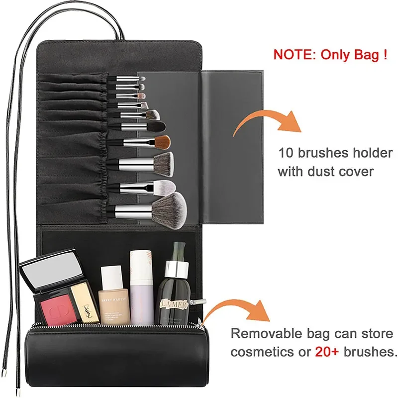 Women's Makeup Brush Bag Rolli – Leatherwork Roller recenzja i cena