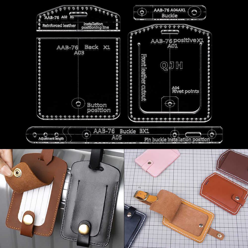 1Set Suitcase/Work ID Tags, ID – Leatherwork Templates recenzja i cena