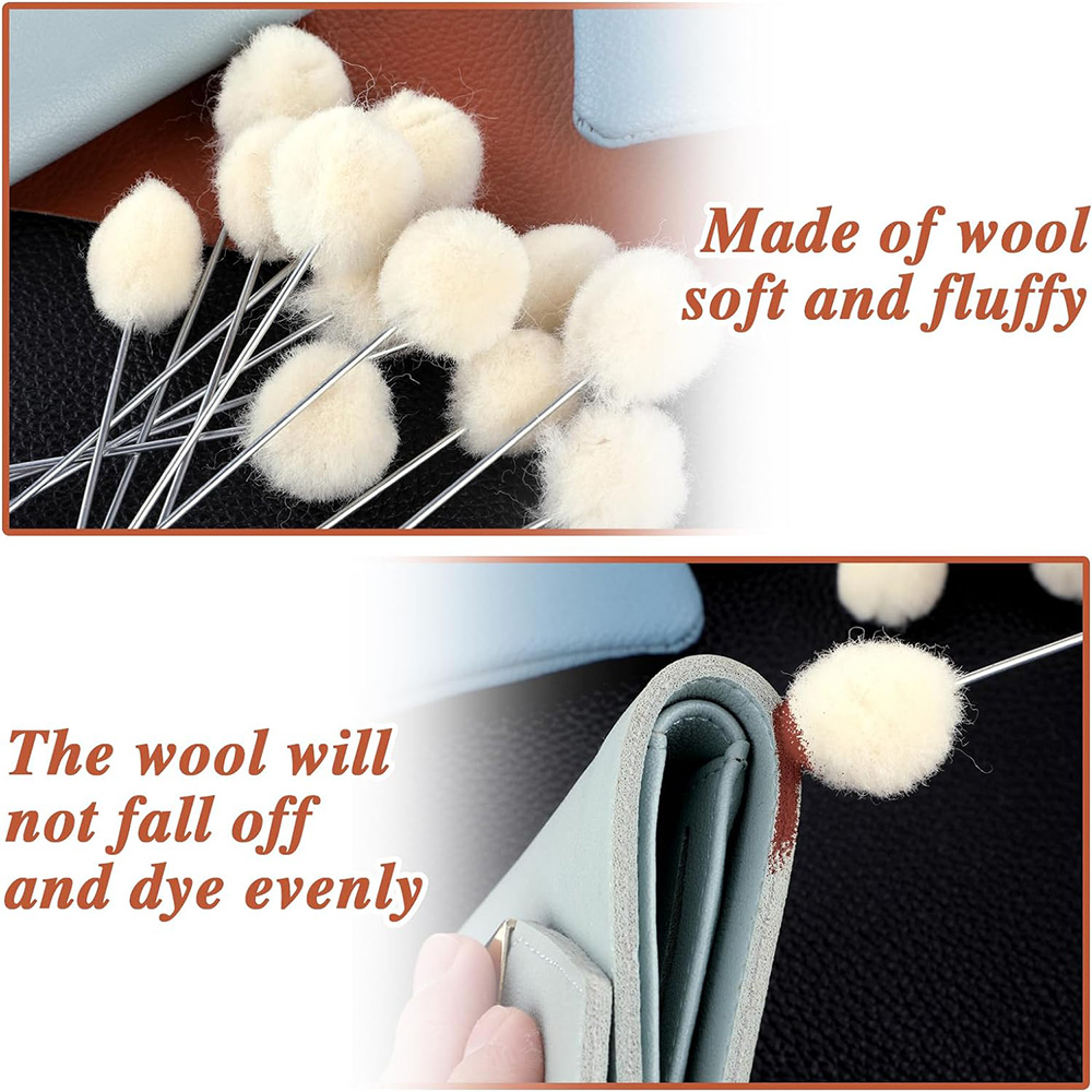 10/30pcs Leather Wool Balls Pa – Leather Dye Finish recenzja i cena