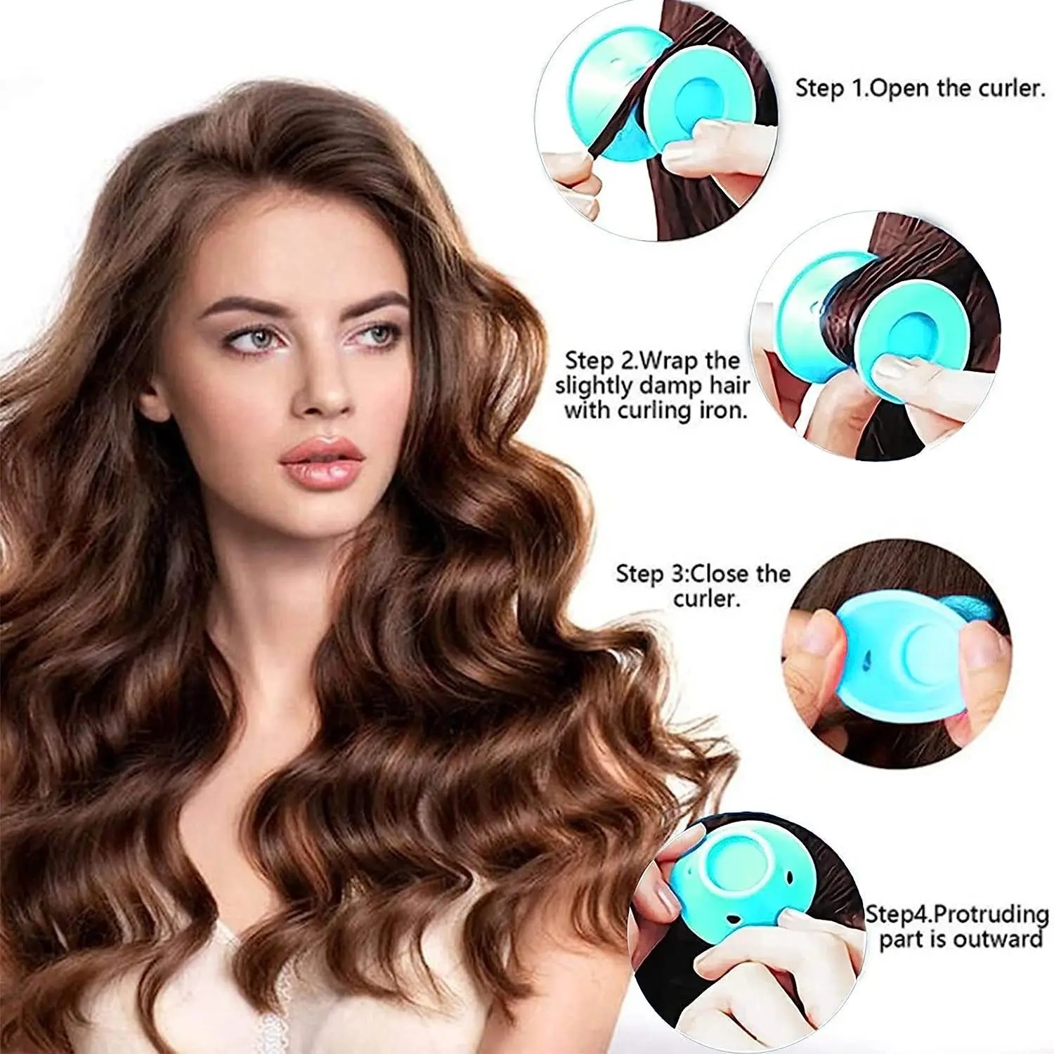 10 20pcs Soft Rubber Hair Curl – Leatherwork Roller recenzja i cena