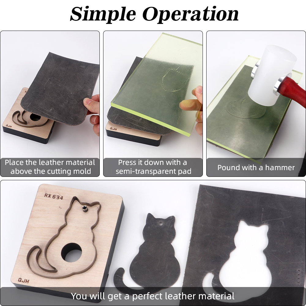 1pc leather handmade stamping  – Leatherwork Templates recenzja i cena