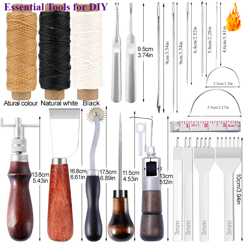 KRABALL Leather Craft Tool Kit – Leatherwork Repairs recenzja i cena