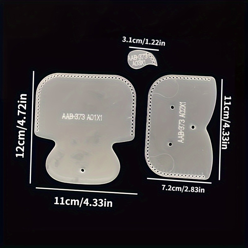 3pcs DIY Mini Wallet Stencil S – Leatherwork Templates recenzja i cena